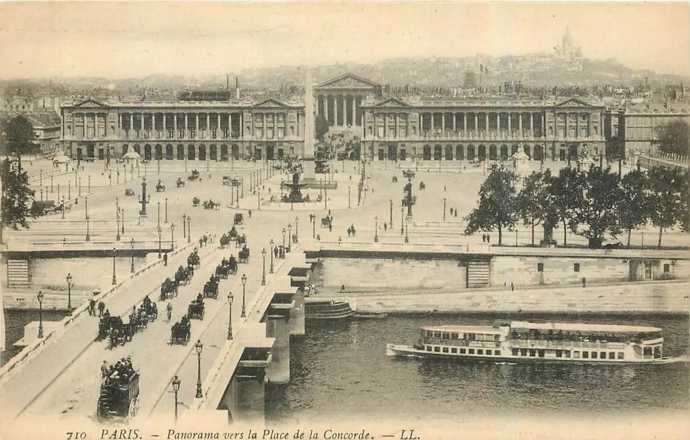 Paris — Panorama em direção à Place de la Concorde — LL. n° 710 - Frente