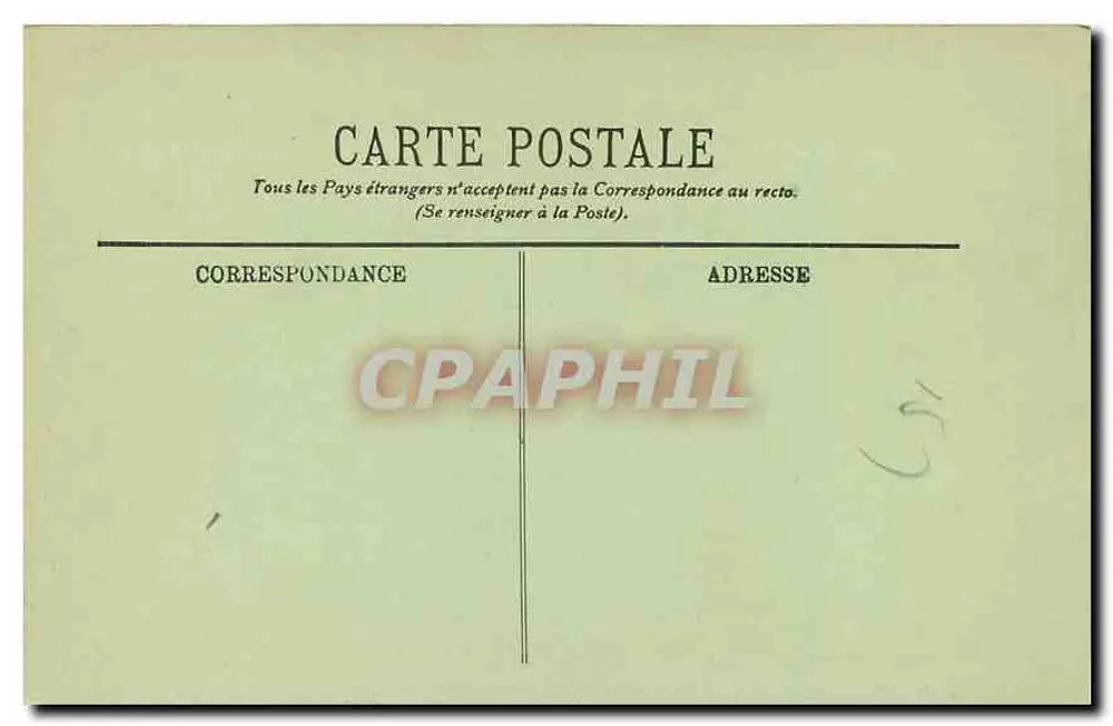 Paris — Panorama em direção à Place de la Concorde — LL. n° 710 - Verso