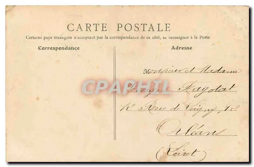 Paris — Avenida dos Campos Elísios — B. E., PARIS - Verso