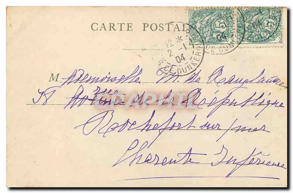 Paryż — La Madeleine — wydawca nieznany, numer serii nieczytelny - Rewers