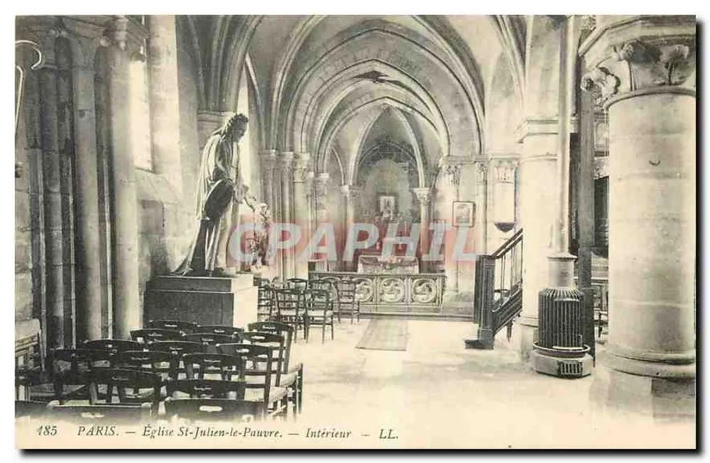 Paris — Église Saint-Julien-le-Pauvre — Intérieur — LL. - Recto