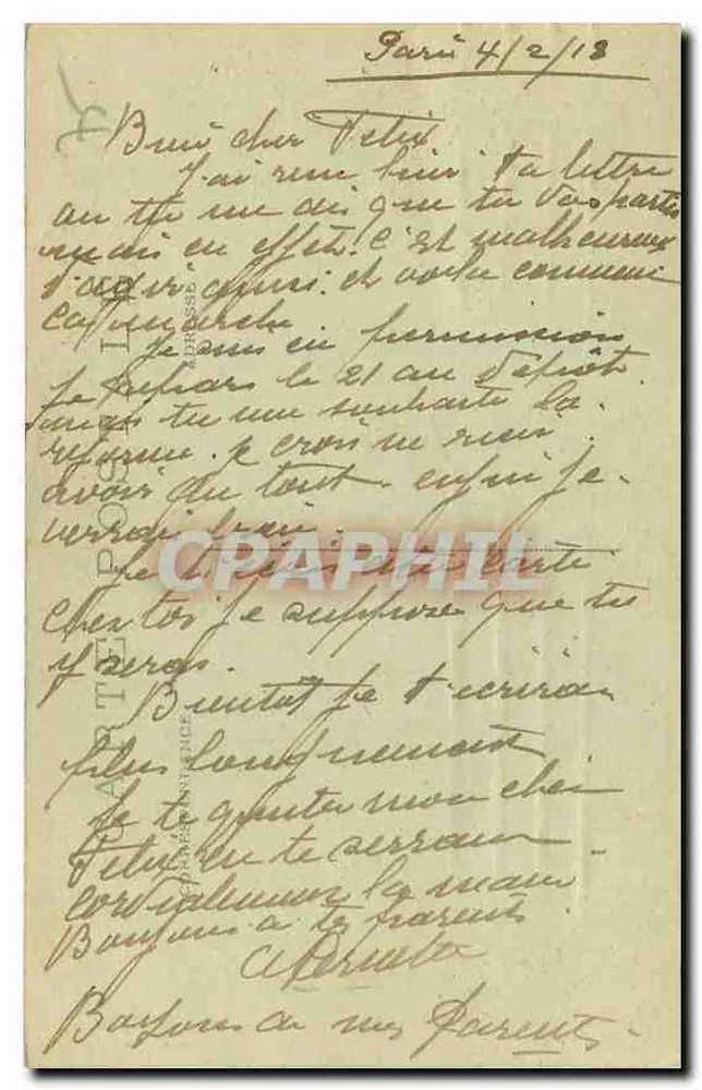 PARIS — O Leão de Belfort — C.M. n°53 - Verso