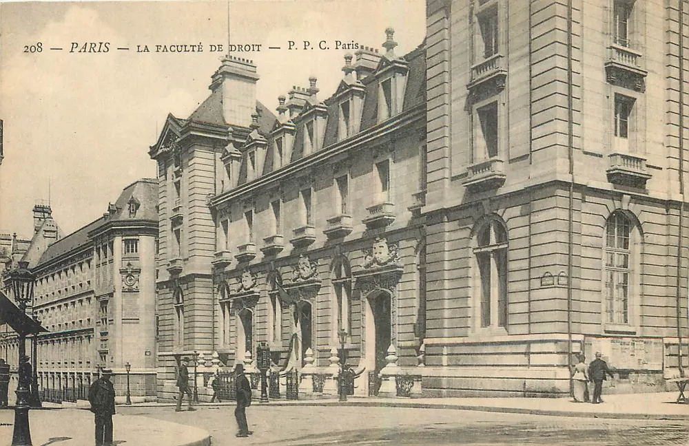 Paris — A Faculdade de Direito — P. P. C. Paris - Frente