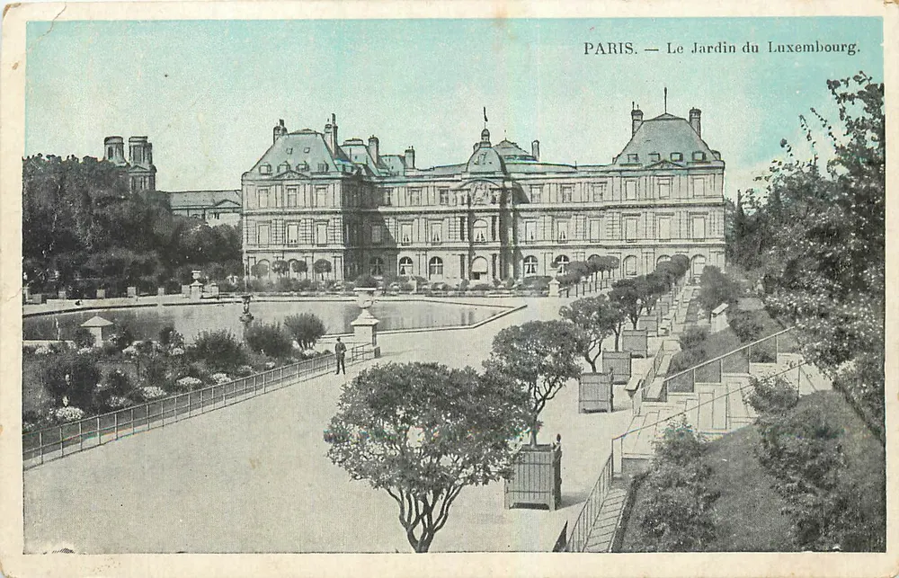 Paris — O Jardim do Luxembourg — J.C. Paris - Frente