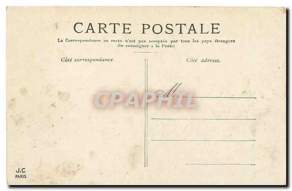 Paris — O Jardim do Luxembourg — J.C. Paris - Verso