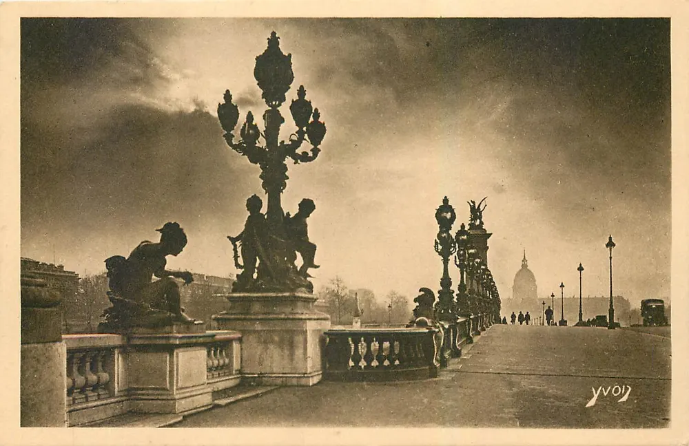 Pont Alexandre-III — Paris — Édition d'Art YVON - Recto