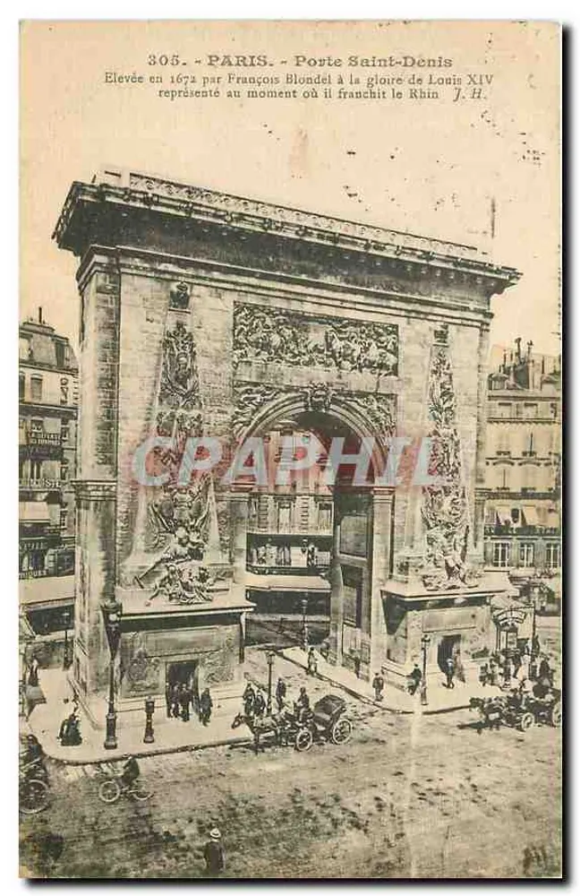 Paris - Porta Saint-Denis — editor J. Hauser, n° 305 - Frente