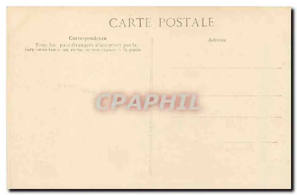 PARIS — Praça da Concórdia — EFL, n° 4047 - Verso