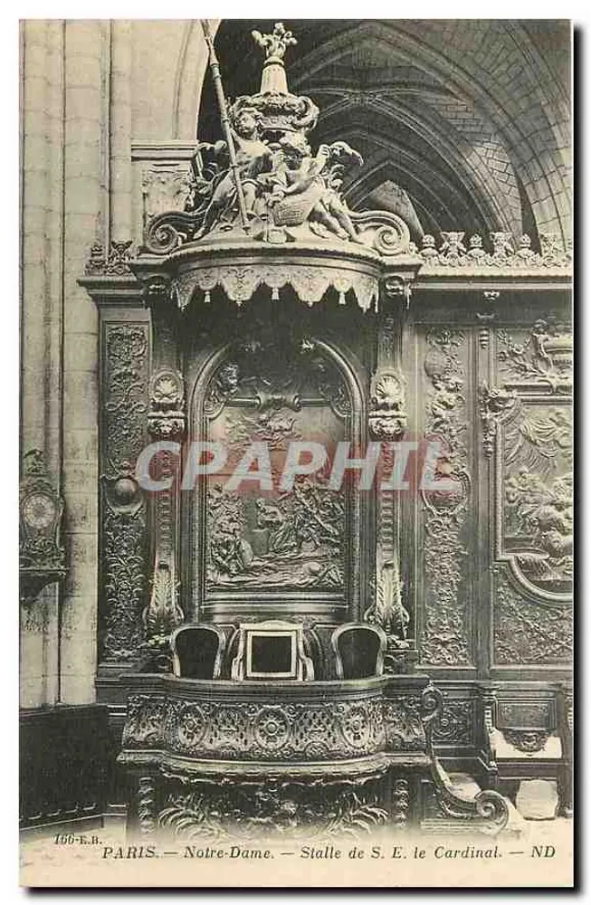 Paris — Catedral de Notre-Dame — Estante de S.E. o Cardeal — ND - Frente