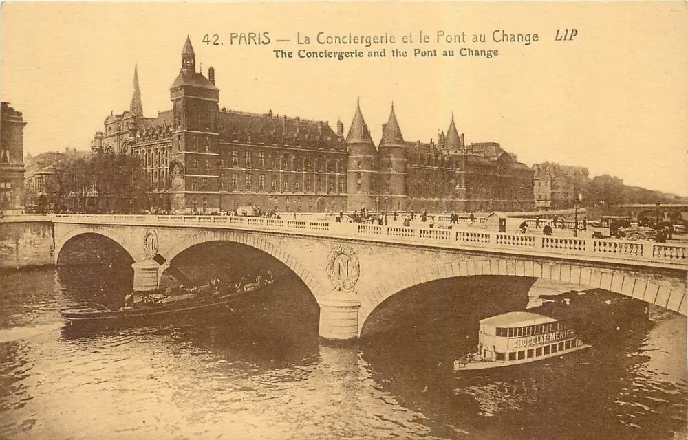 Paris — La Conciergerie et le Pont au Change — LIP - Recto