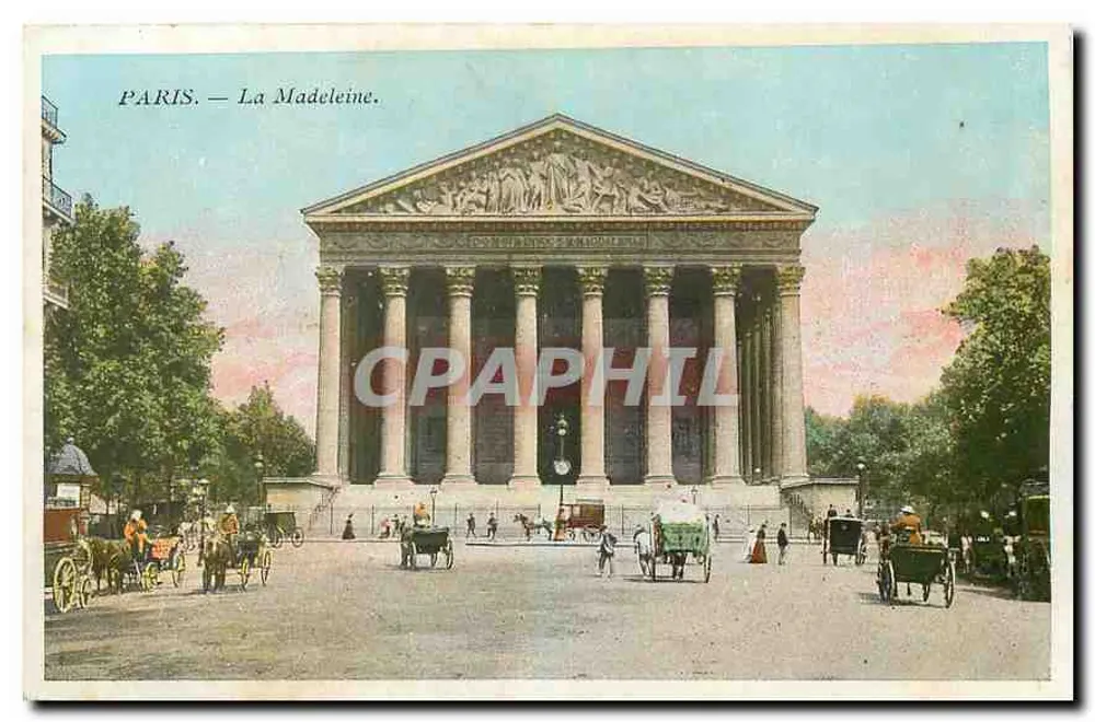 Paris — A Madeleine — Editor não identificado, número de série não visível - Frente