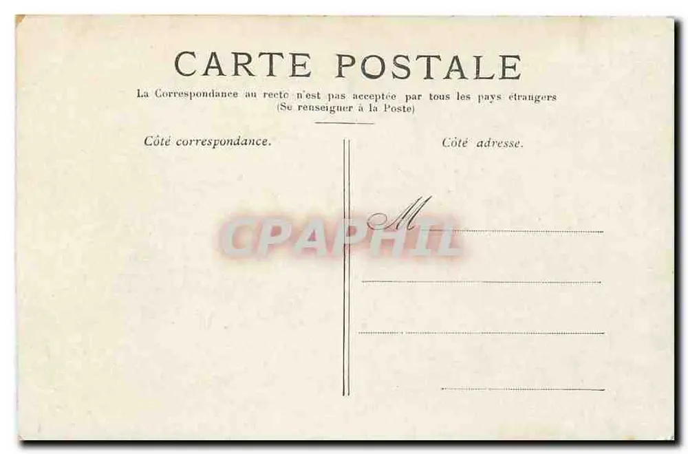 Paris — A Madeleine — Editor não identificado, número de série não visível - Verso
