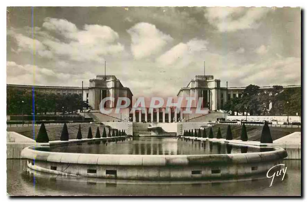 Palais de Chaillot — vu des jardins — Éditions d'art « Guy » - Recto