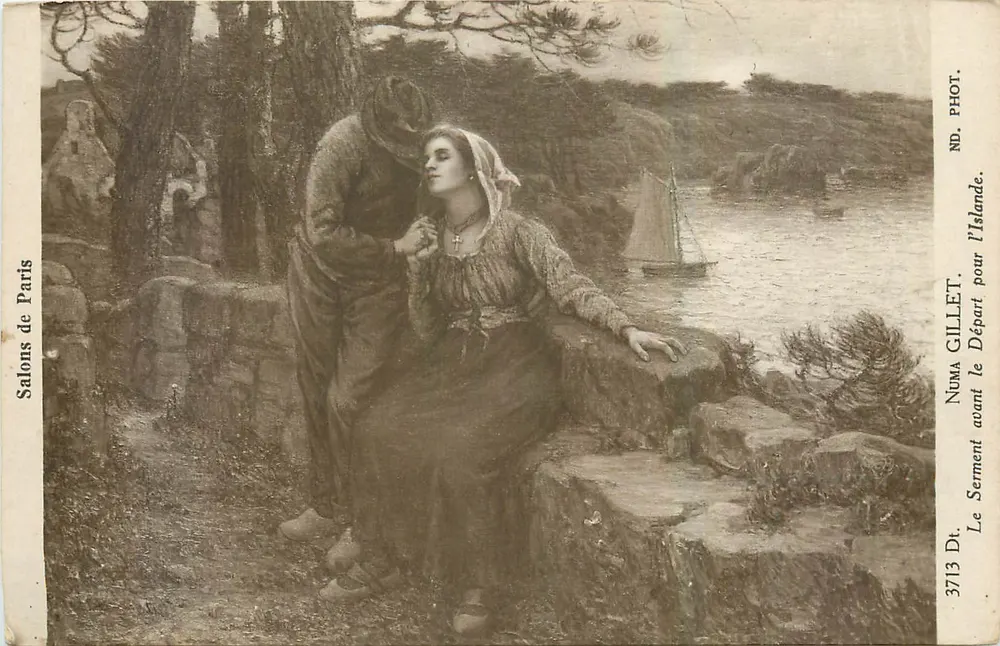 Der Eid vor der Abreise nach Island — Noma Gillet — Salons de Paris, Nr. 3713 - Vorderseite