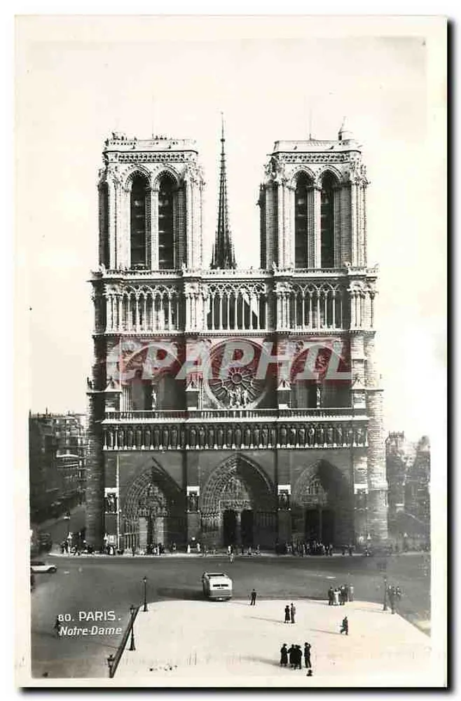 Notre-Dame de Paris — vista da fachada — n°80 - Frente