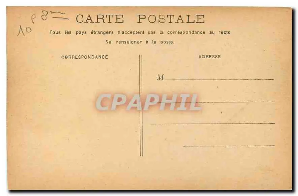PARIS - Avenida dos Campos Elísios — vista do Arco do Triunfo — editor não identificado - Verso