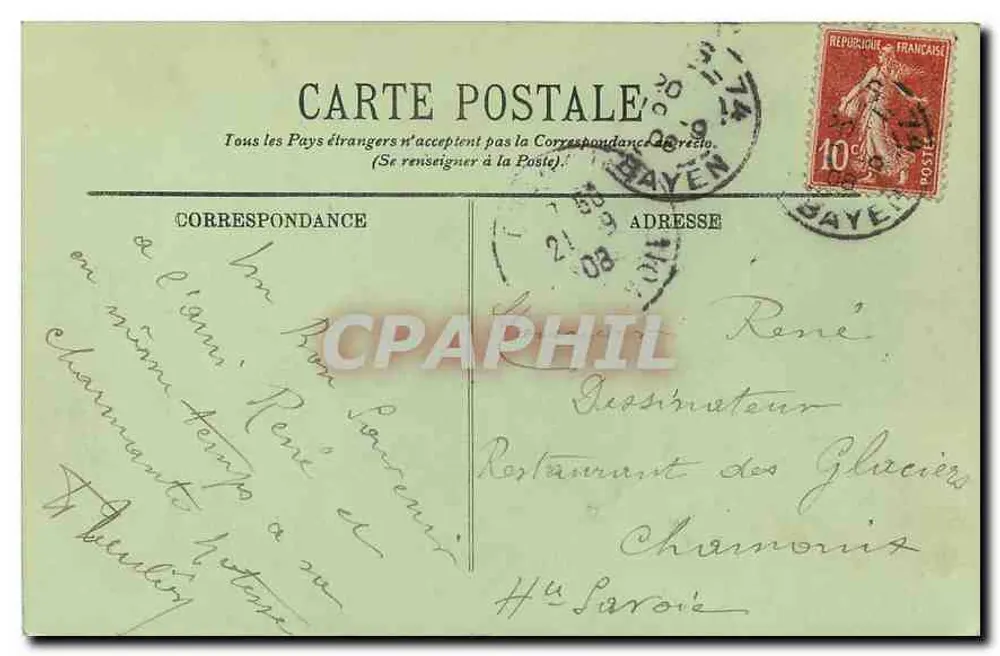Paris — O Hotel de Ville — LL. n°707 - Verso