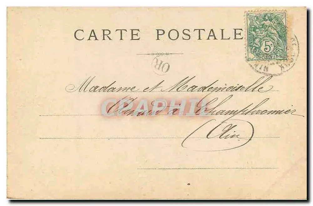 Paris Notre-Dame — südliche Pforte, Werk von Jean de Chelles — unbekannter Verlag - Rückseite