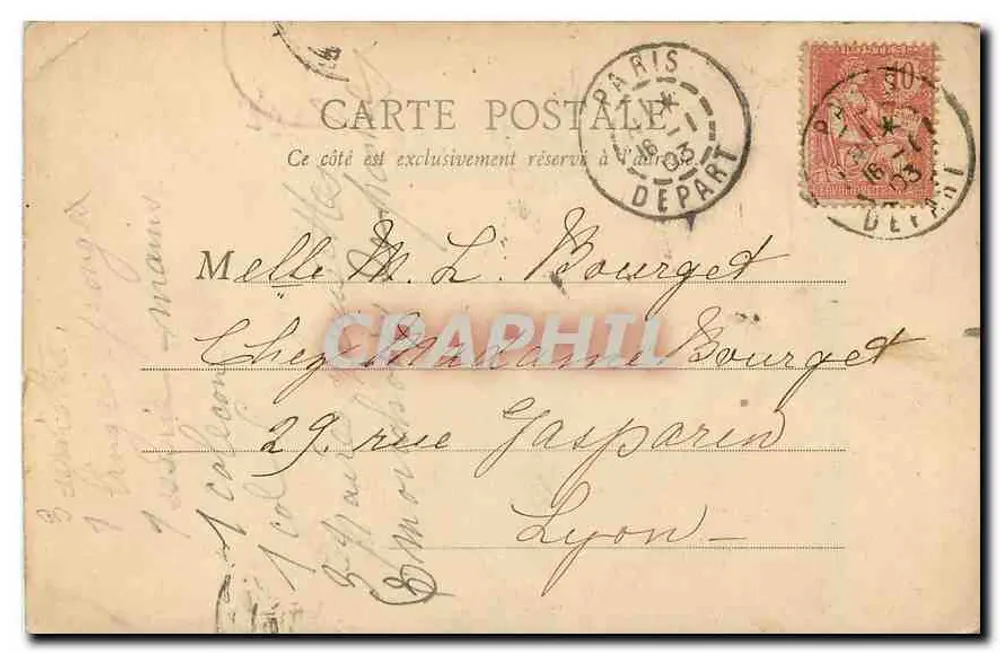 Parigi — Chiesa della Madeleine — B.F., Parigi - Verso