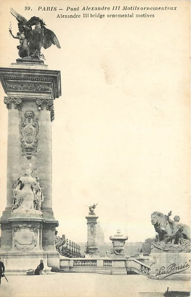 Paris – Pont Alexandre III – Ornamentale Motive — Verlag 'La Pensée' - Vorderseite