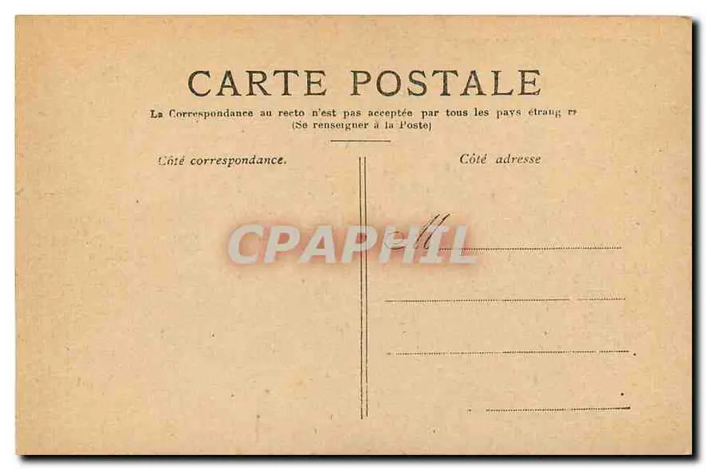 Paris — O Pequeno Palácio — Editor não identificado, número de série não visível - Verso