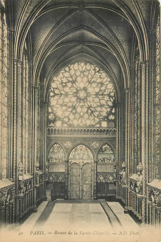 Paris — Rosace da Santa Capela — ND Phot. - Frente