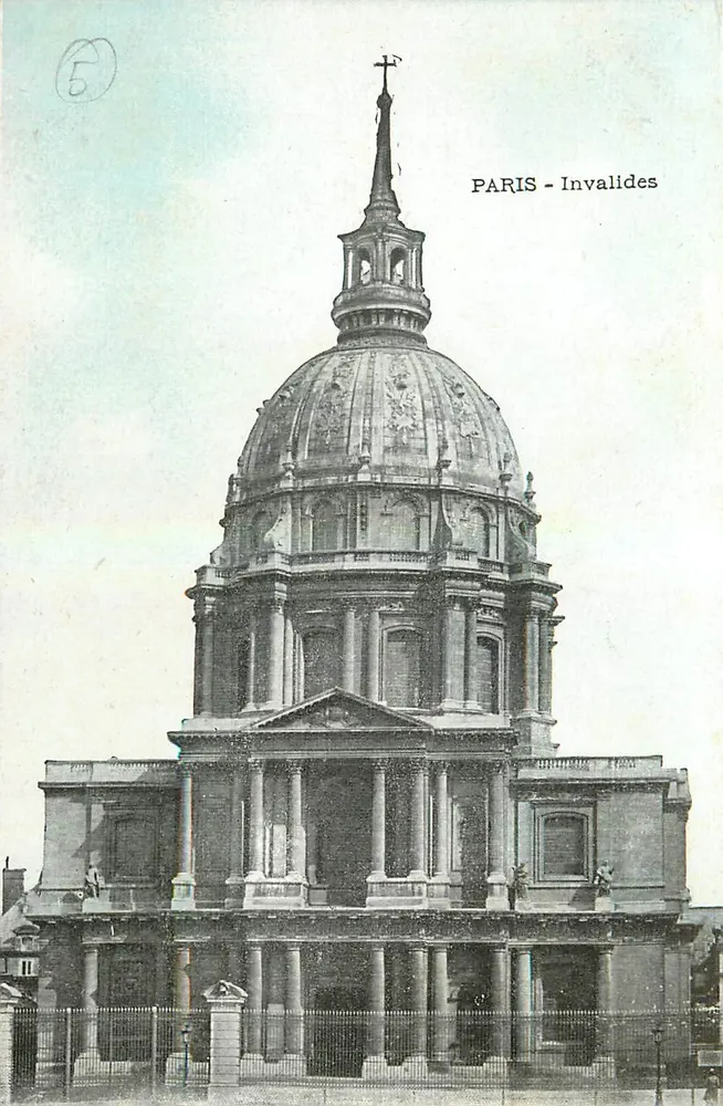 Paris - Invalides — Domo da basílica — editor não identificado, n° de série 5 - Frente