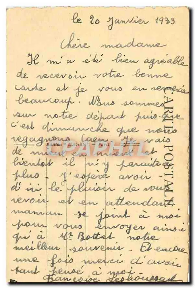 Paris — Piazza da Concorde — CRAPHIL - Verso