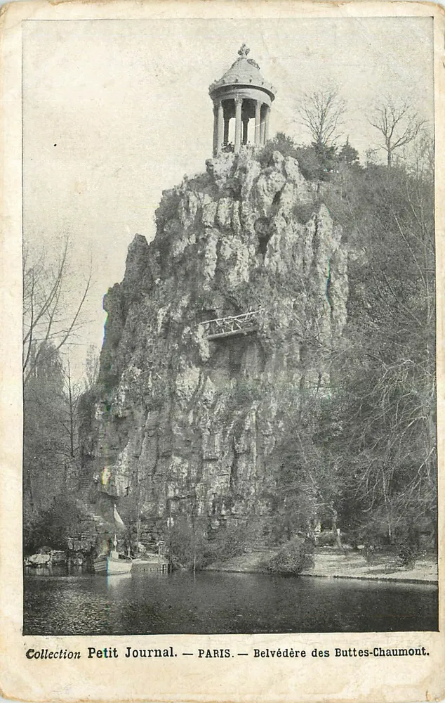 Belvédère des Buttes-Chaumont — Paris — Collection Petit Journal - Recto