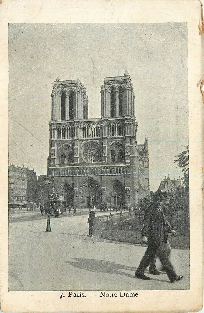 Paris — Notre-Dame — Coleção do PETIT PARISIEN, N° 7 - Frente