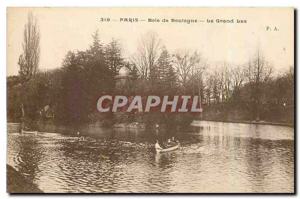 Paris — Bois de Boulogne — Le Grand Lac — P.A. — n° 319 - Vorderseite