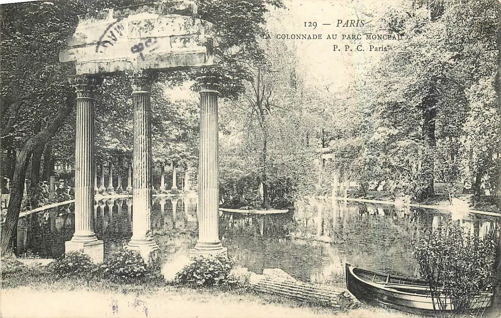 A colunata no Parc Monceau — Paris — P.P.C. Paris, n°129 - Frente