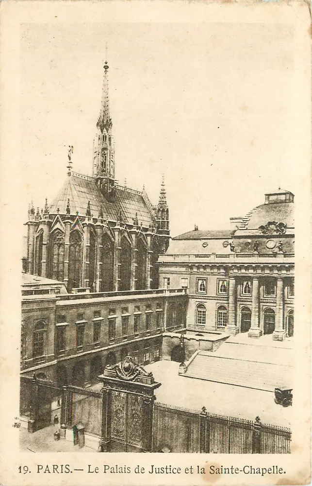 PARIS — Le Palais de Justice et la Sainte-Chapelle — n°19 - Recto