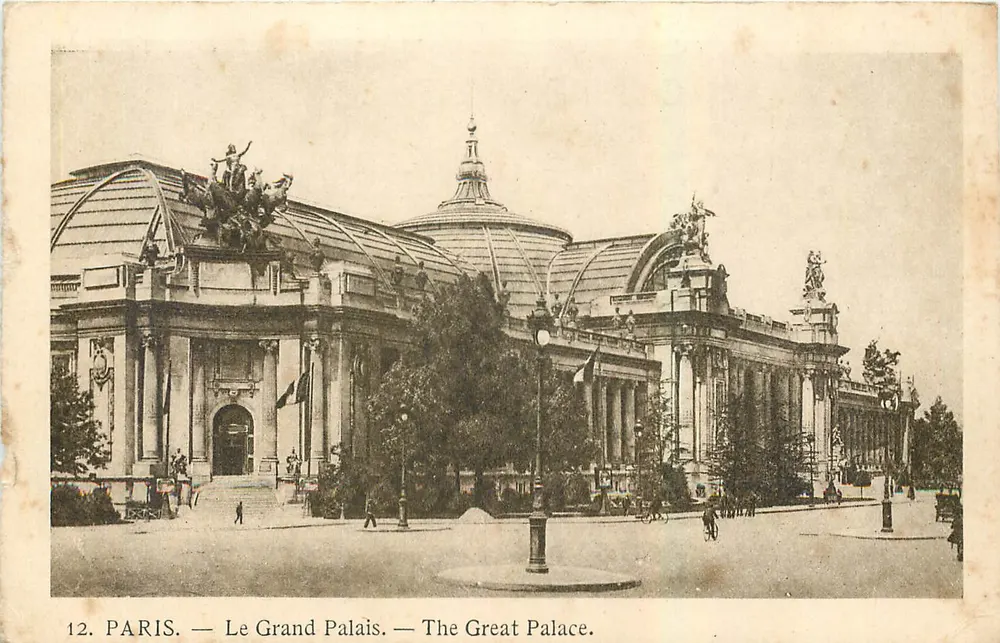 PARIS — Uitzicht op het Grote Paleis — n°12 - Voorkant