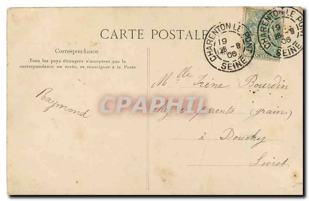 Paris - Quai aux Fleurs — De Paris — editor desconhecido, número de série não visível - Verso