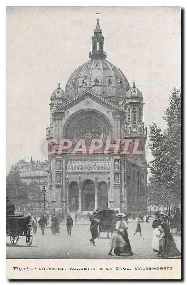 Paris - Kirche St. Augustin & Coul. Malesherbes - Vorderseite