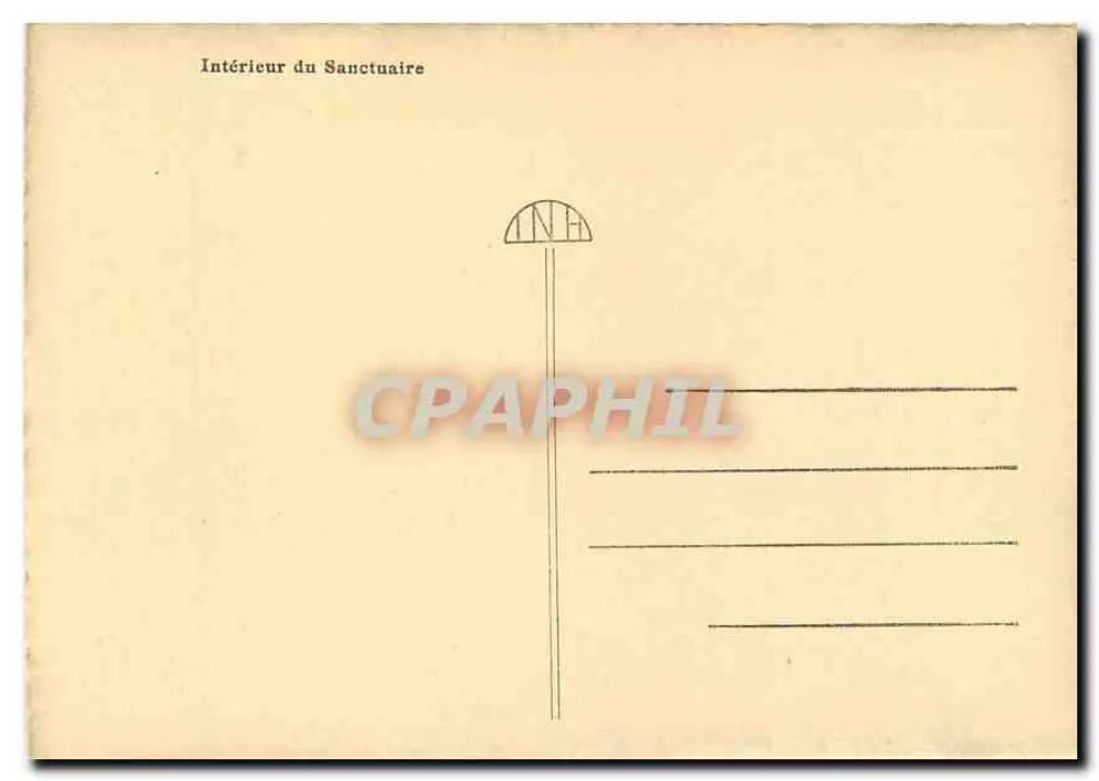 Interior do Santuário — editor desconhecido, número de série não visível - Verso
