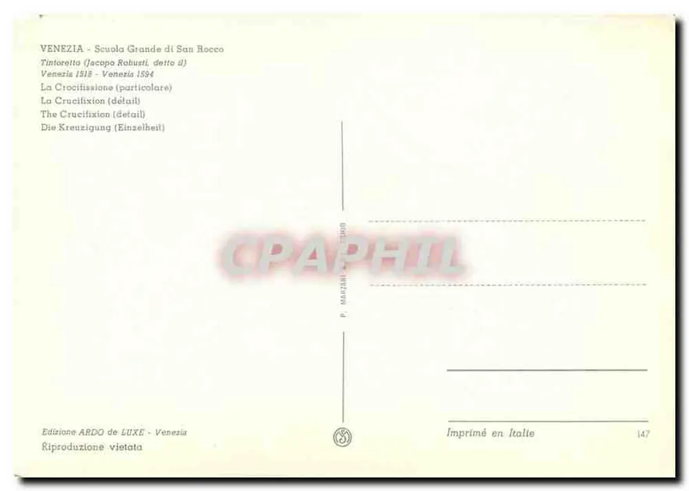 Crucificação — detalhe — Edição ARDO de LUXE, n°147 - Verso