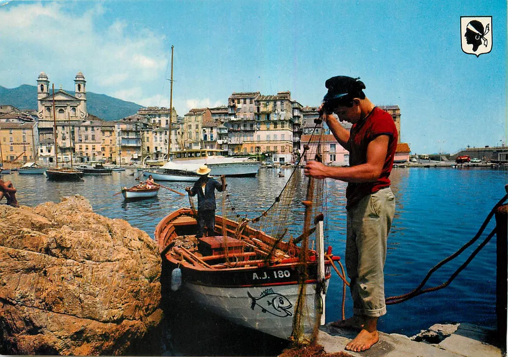 Bastia - Preparação para pesca — Les Éditions Mar, Nice - Frente