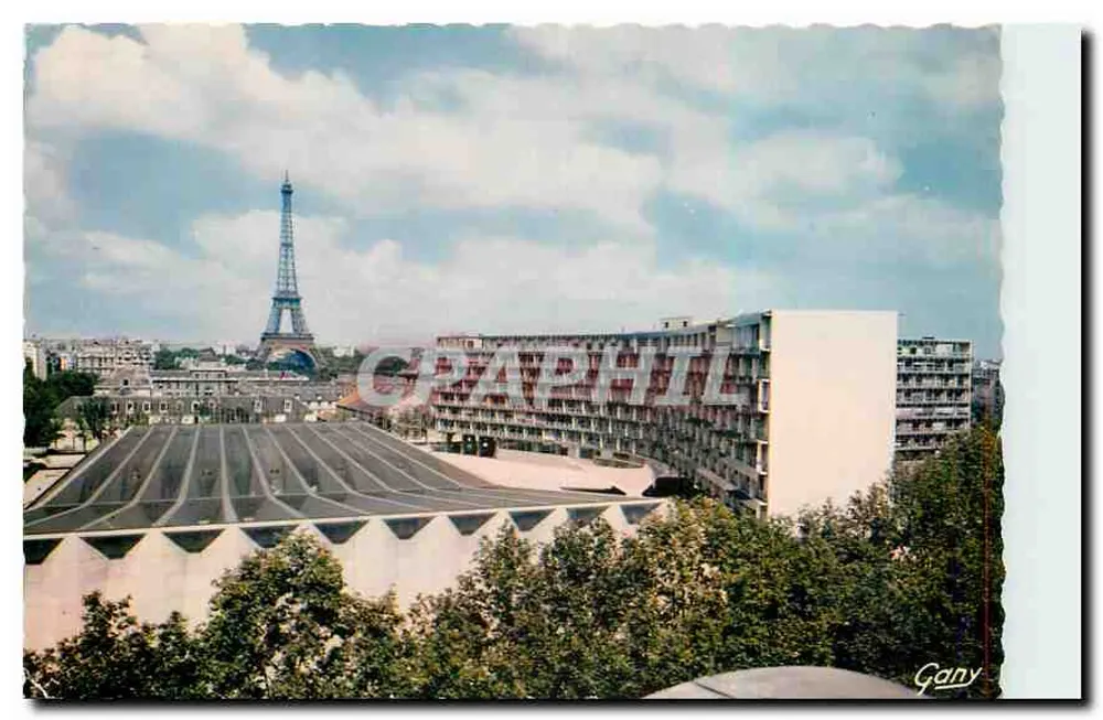 Parijs - Uitzicht op de Eiffeltoren en het Palais du Tokyo — Gany - Voorkant