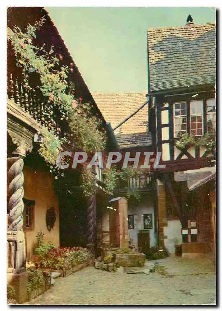 Riquewihr — De Cour des Cigognes — Uitgave Boucher, Straatsburg - Voorkant