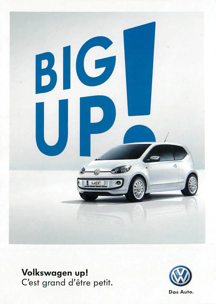 Volkswagen up! — Pubblicità — Volkswagen - Recto