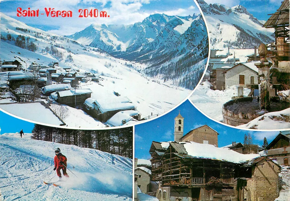 Saint-Véran 2040 m. — winters panoramisch uitzicht — Editie Gellard - Voorkant