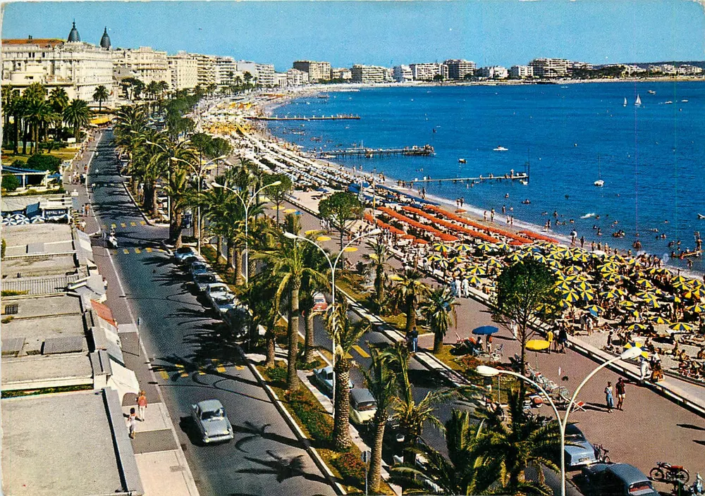 Cannes - A Croisette e a Praia — Edições d'Art Montluc, n°183 - Frente