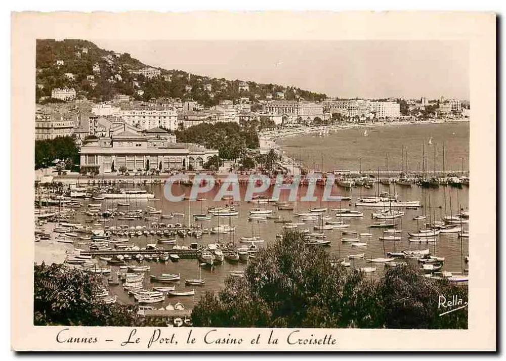 Cannes - Le Port, le Casino et la Croisette — Rella - Recto