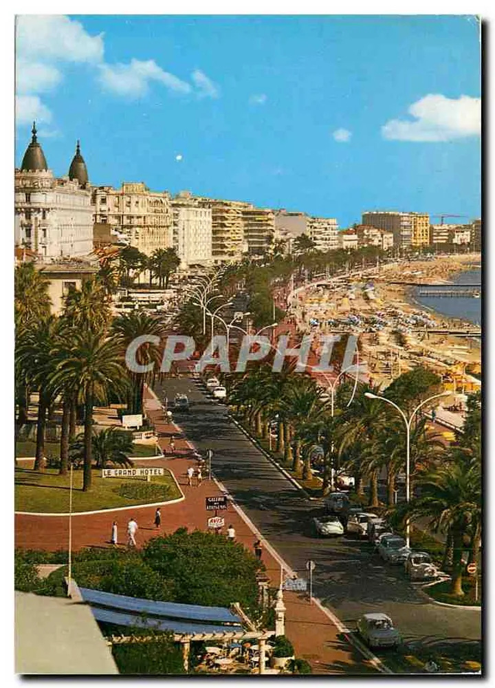Cannes — Visão da Promenade de la Croisette com o Grand Hotel — Éditions d'Air Montluçon - Frente