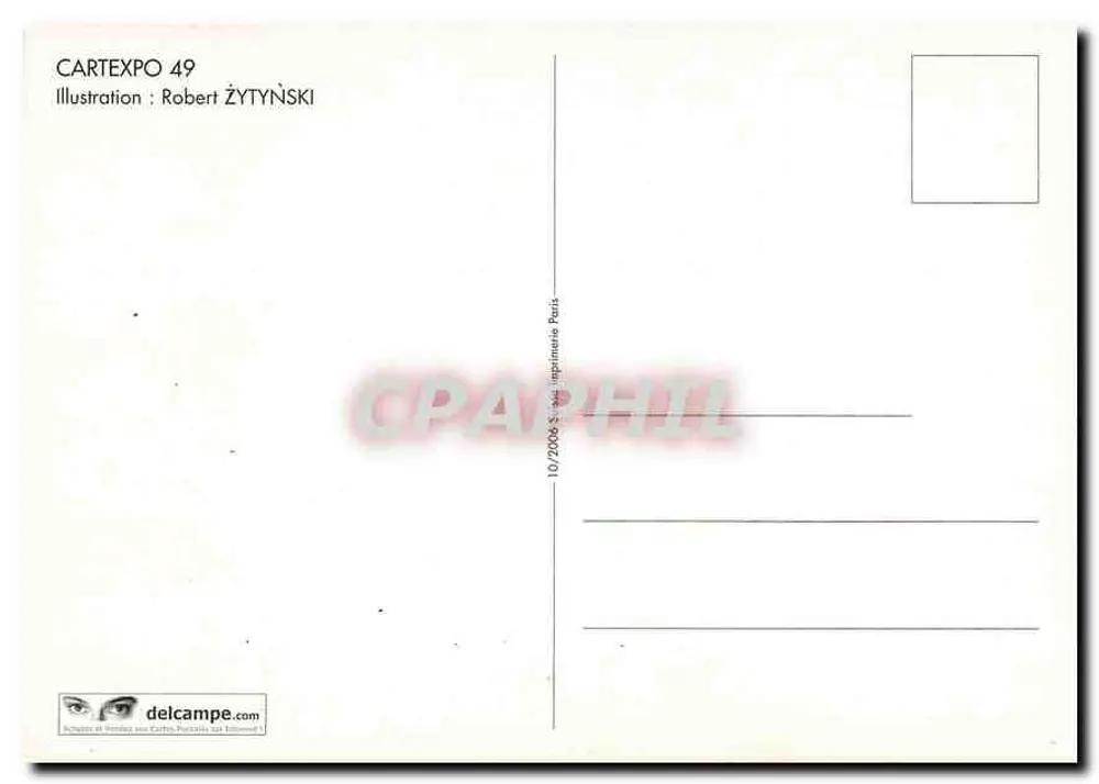 Carteexpo 49 — Salon de la carte postale — Illustration de Robert Żytyński - Verso