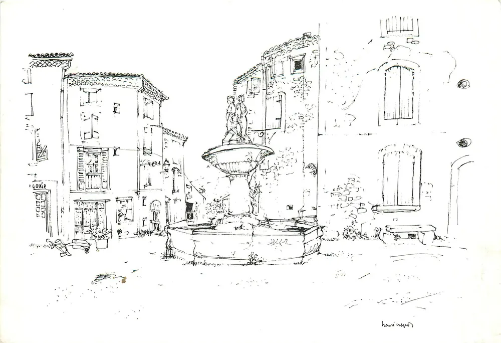 La Fontaine — Saignon — Édition Aix-Presse - Recto