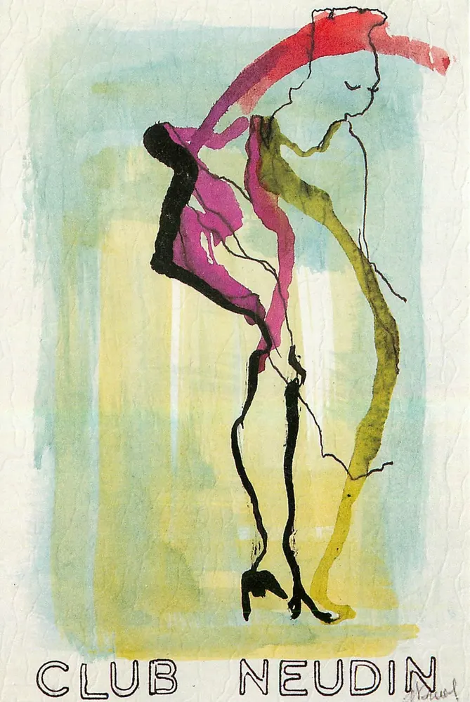 Club Neudin — ilustração artística — Monique Bruel - Frente