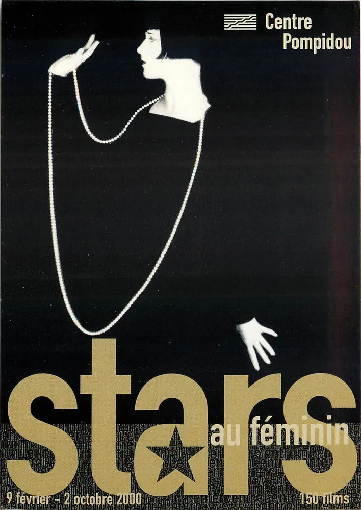 Stars ao feminino — exposição no Centro Pompidou — 150 filmes — 9 fevereiro - 2 outubro 2000 - Frente